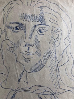CARLOS CARNERO (1922-1980) ORIGINAL DRAWING BY FERNAND LEGER STUDIO WORKER