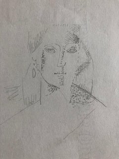 CARLOS CARNERO (1922-1980) ORIGINAL DRAWING BY FERNAND LEGER STUDIO WORKER