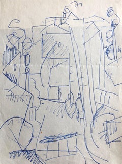 CARLOS CARNERO (1922-1980) ORIGINAL DRAWING BY FERNAND LEGER STUDIO WORKER