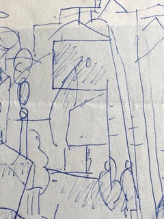CARLOS CARNERO (1922-1980) ORIGINAL DRAWING BY FERNAND LEGER STUDIO WORKER