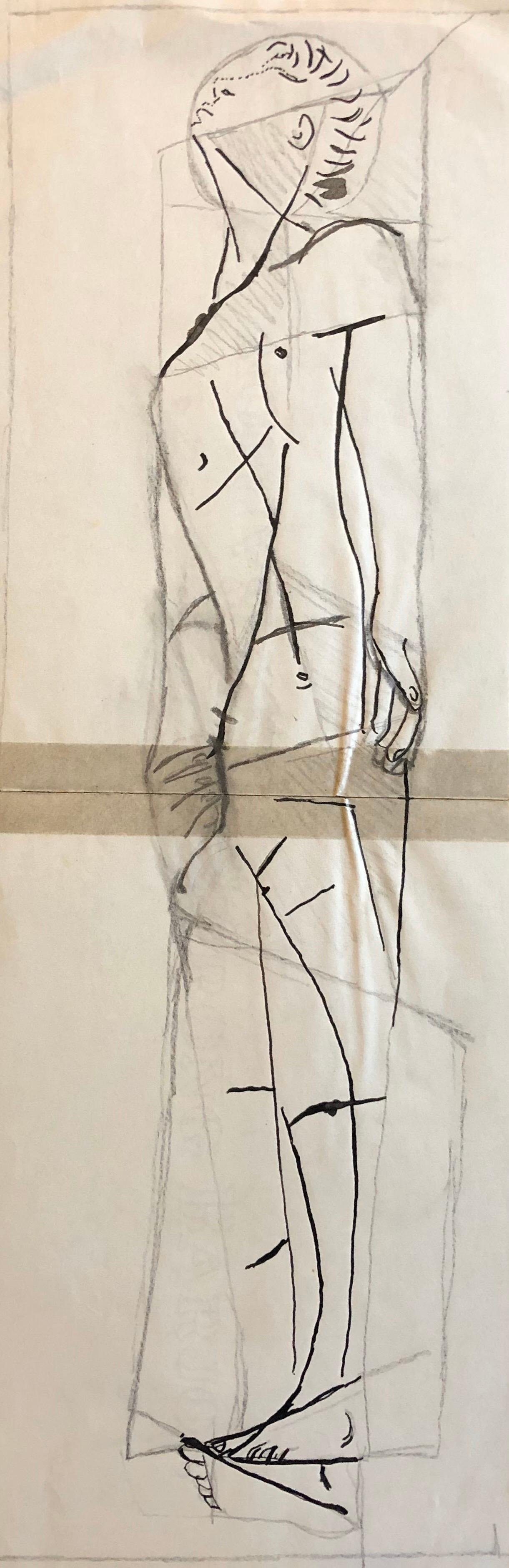 CARLOS CARNERO (1922-1980) ORIGINAL DRAWING VON FERNAND LEGER STUDIOARBEITER