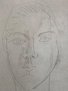 CARLOS CARNERO (1922-1980) ORIGINAL DRAWING BY FERNAND LEGER STUDIO WORKER