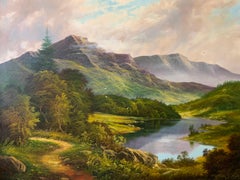 The Lake District Fine Traditional English Landscape Huge Oil Painting