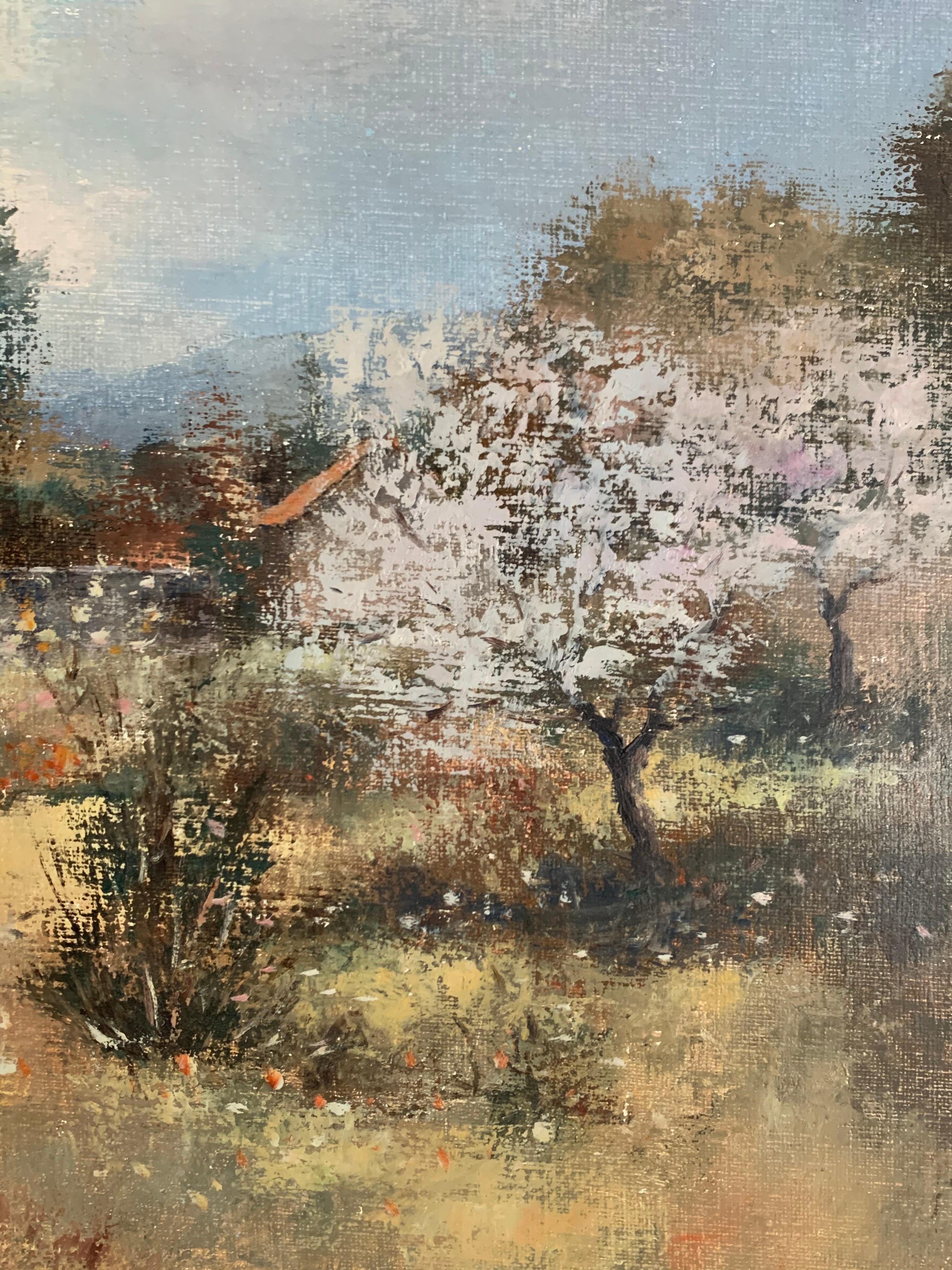 Il frutteto
di Claude Mourier (francese, nato nel 1930)
firmato in basso a destra
con il Certificato di Autenticità dell'artista
dipinto a olio su tela, incorniciato
tela: 18 x 21,5 pollici
incorniciato: 21 x 25 pollici

Bellissimo dipinto a olio su