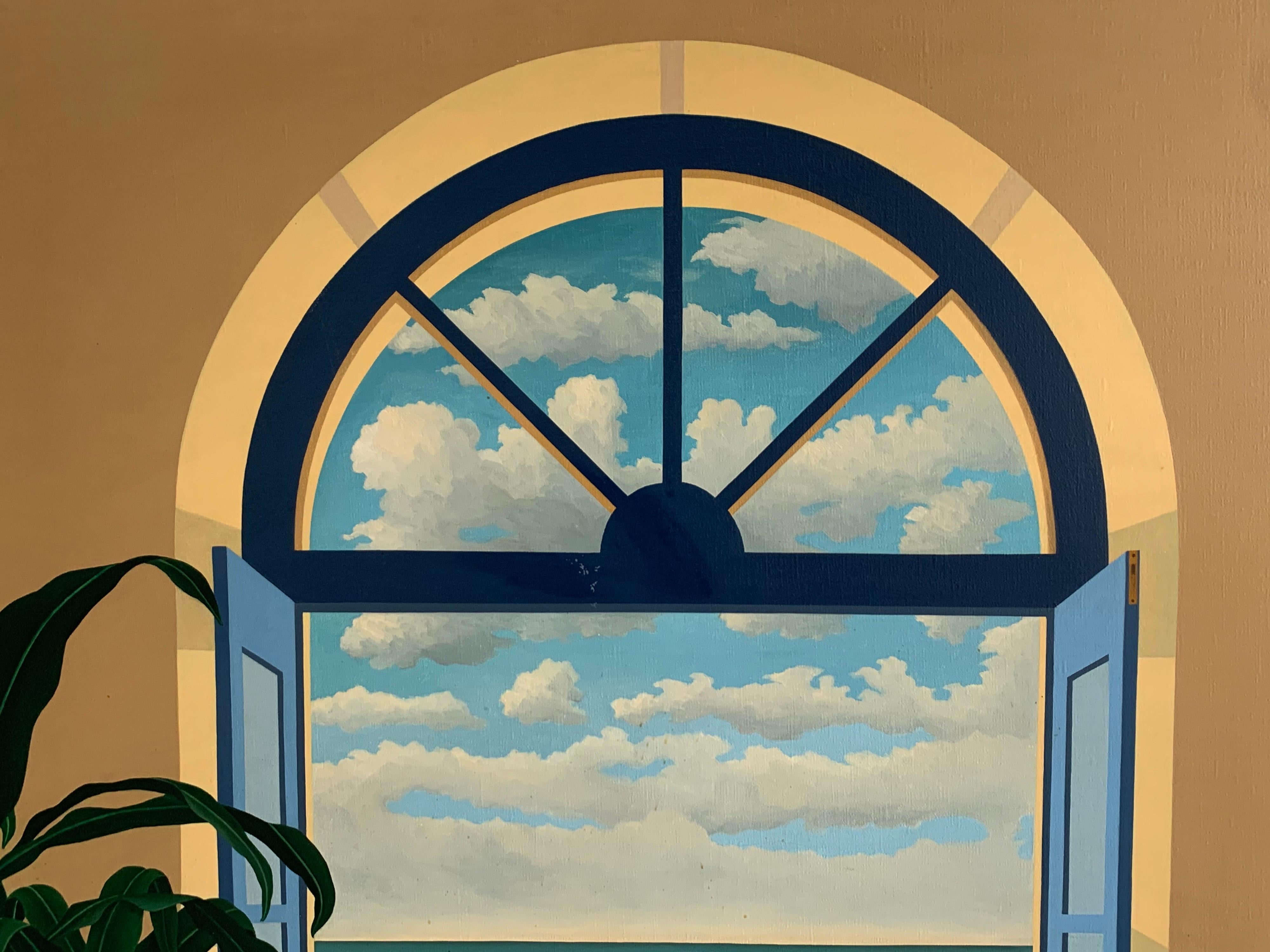 paintings of windows looking out