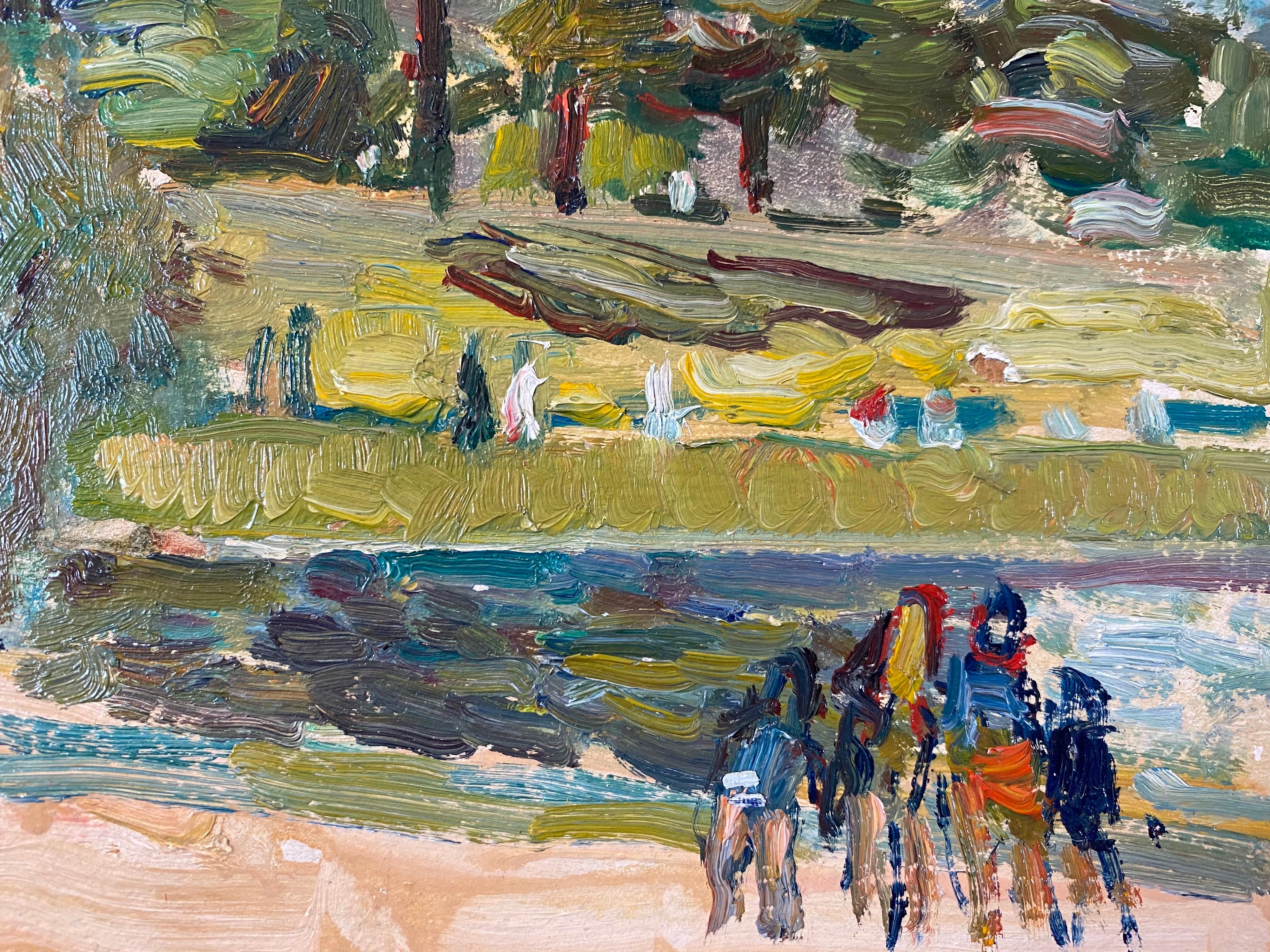 impressionist painting in the park