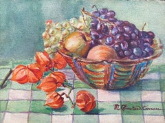 Französischer Impressionist, signiertes Aquarell von Marie Carreau, frühe 1900er Jahre