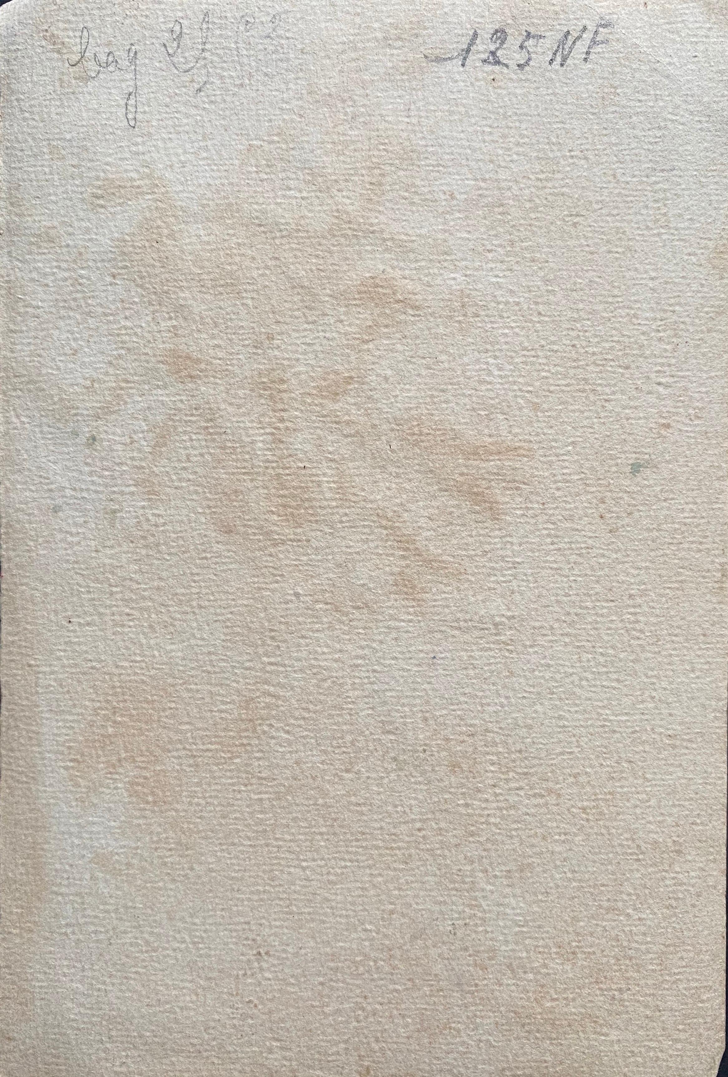 Acquerello floreale impressionista francese dei primi del '900 firmato da Marie Carreau in vendita 1
