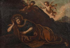 Used FINE EARLY 1700'S ITALIAN BAROQUE OLD MASTER - MARY MAGDALENE WITH CHERUBS