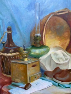 Large Colorful 20th Century French Impressionist Still Life - Eclectic Mix