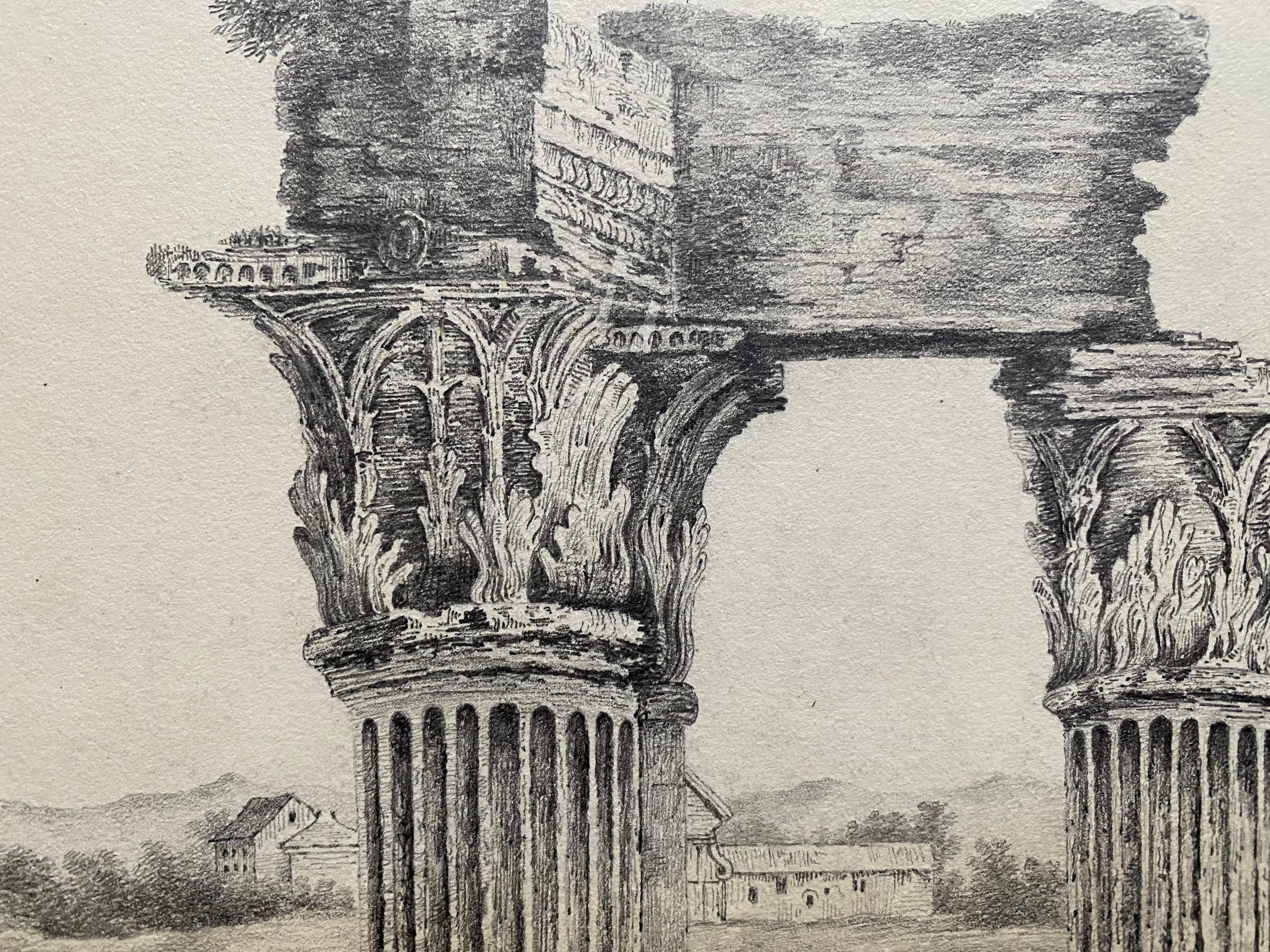 roman columns drawing