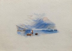 Loch Lomond Scotland, Fine Victorian Watercolour after JMW Turner