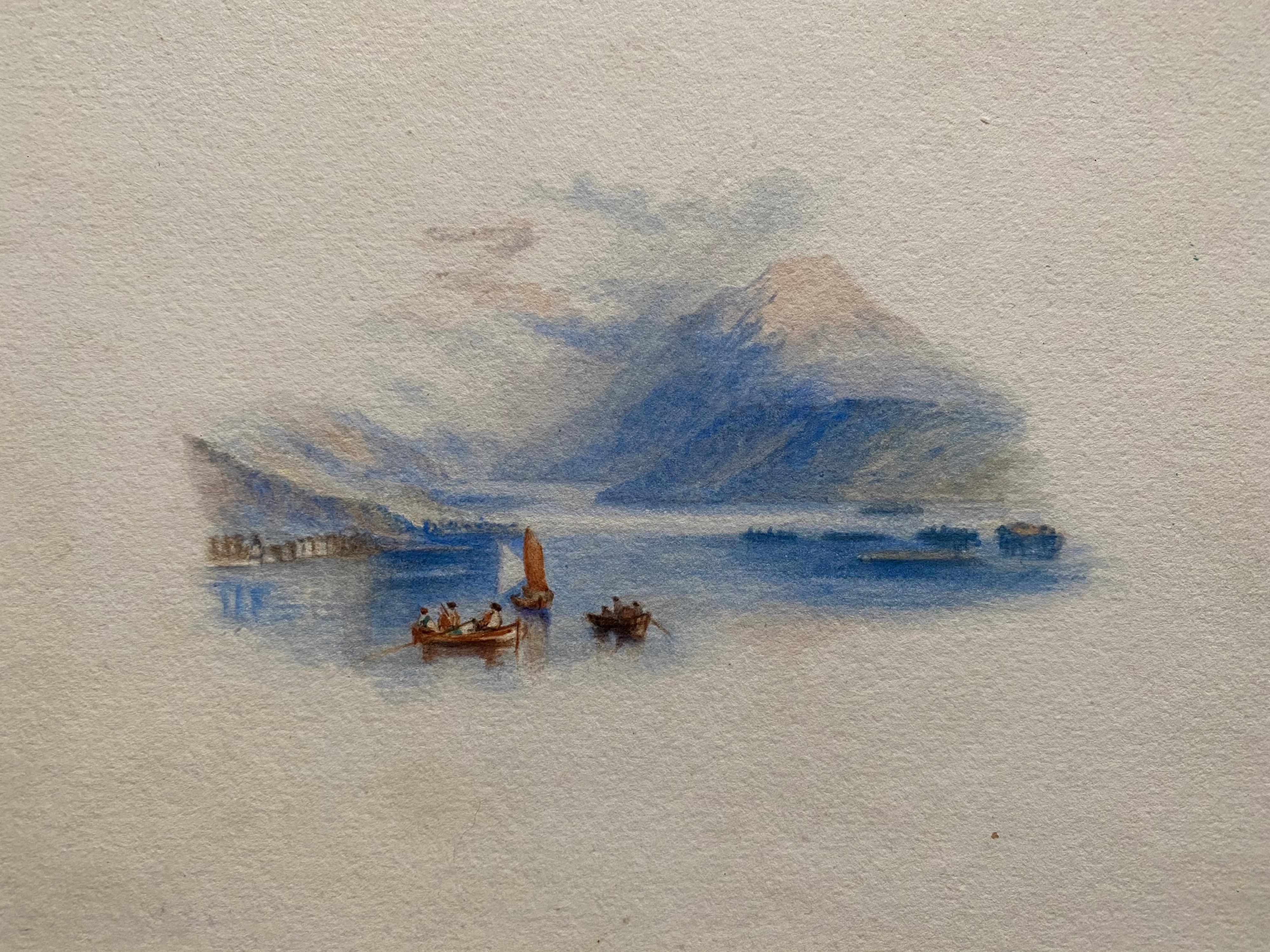 (After) Joseph Mallord William Turner Landscape Painting - Loch Lomond Scotland, Fine Victorian Watercolour after JMW Turner