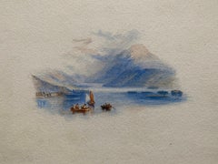 Loch Lomond Scotland, Fine Victorian Watercolour after JMW Turner