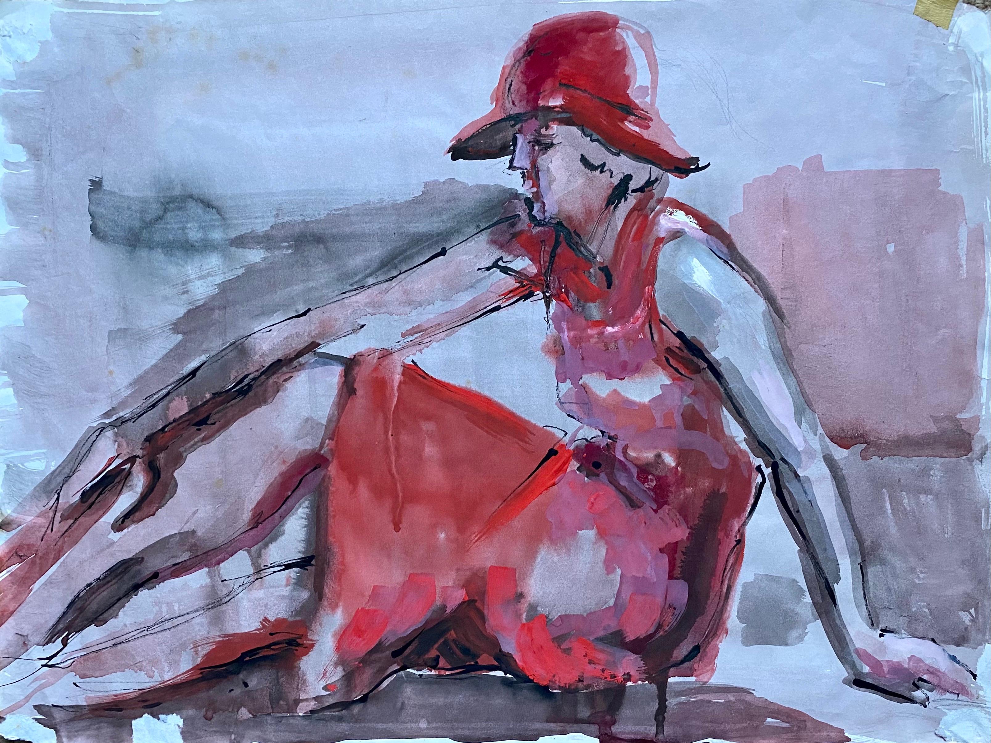 Unknown Figurative Painting - Mid 20th Century French Modernist Painting - 