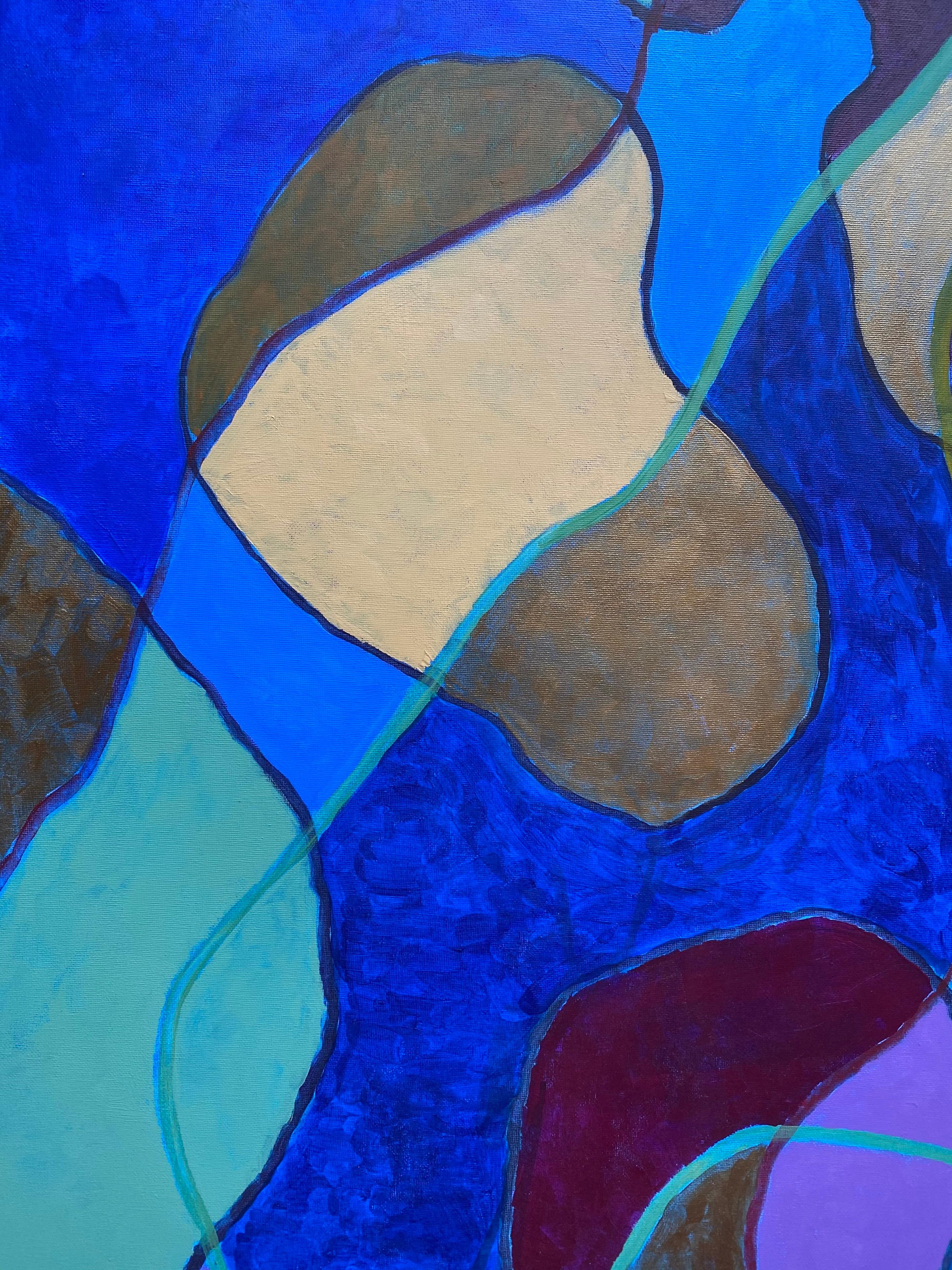 composition abstraite
par Michael Haswell (britannique, 1931-2020)
inscrit au verso
peinture acrylique sur toile en carton (les bords sont peints et ne nécessitent donc pas d'encadrement)
la toile mesure : 39.5 x 31.5 pouces

provenance : toutes les