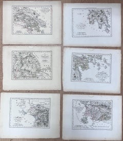 Collection'S di sei incisioni antiche di regioni e territori della Grecia antica