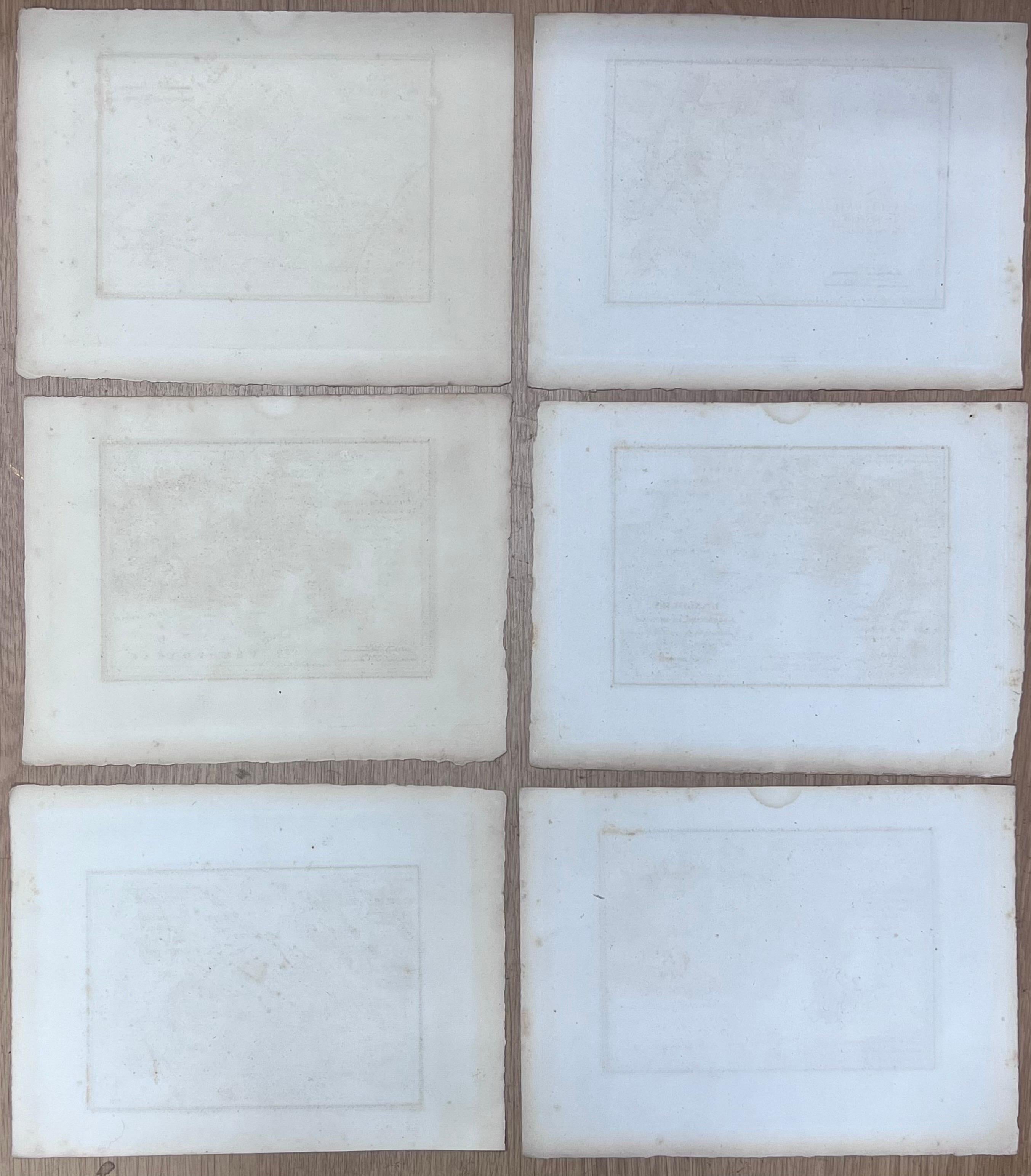 Colección de seis grabados antiguos de regiones y territorios de la antigua Grecia en venta 3