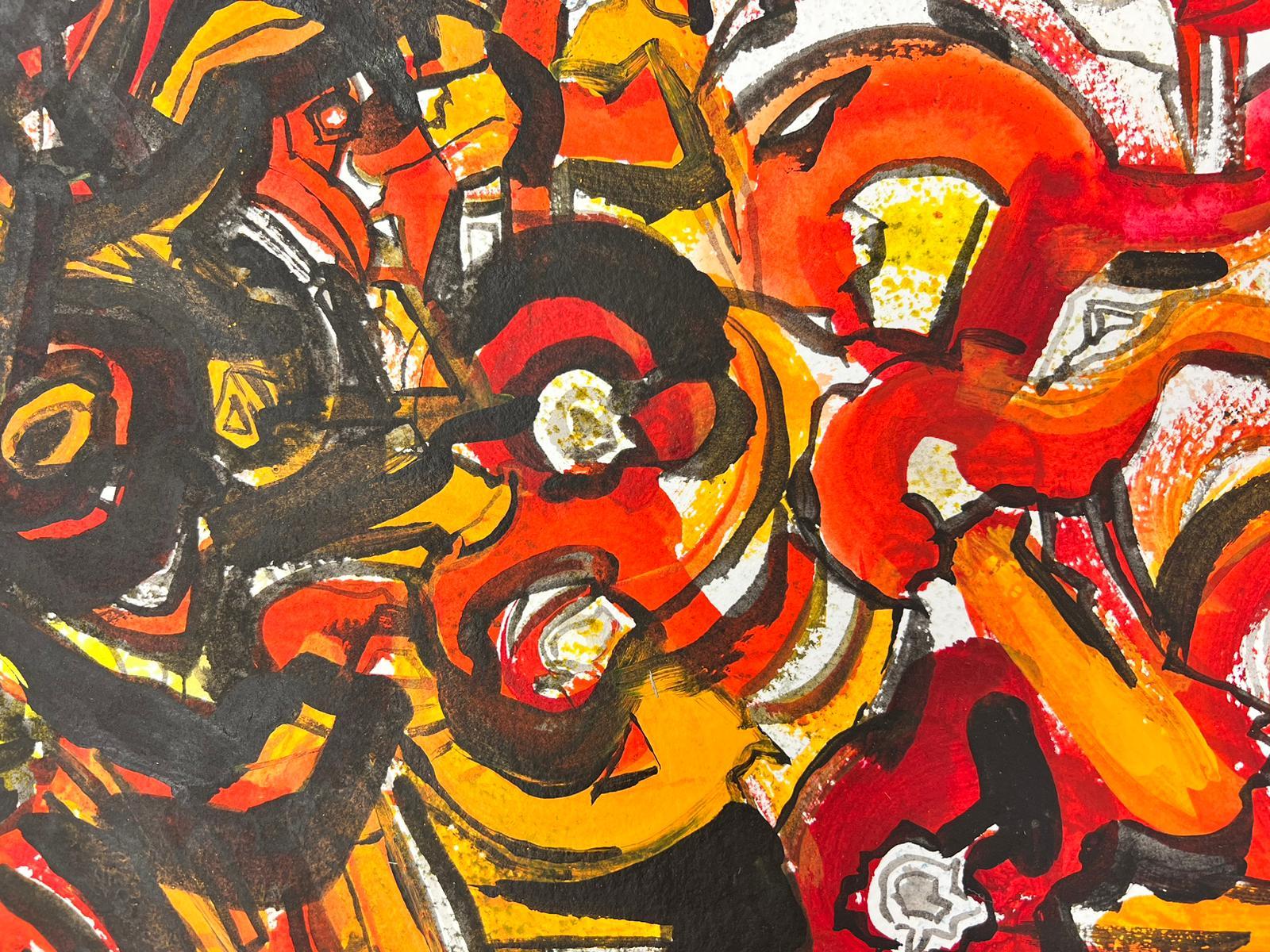 Composición Expresionista Abstracta
por Jacques COULAIS (1955-2011)
pintura al gouache sobre papel/ cartón
sin enmarcar: 11 x 14,5 pulgadas
estado: muy bueno e impresionante
procedencia: todos los cuadros que tenemos a la venta de este artista