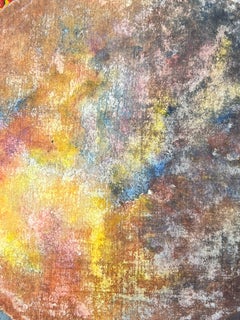 Pintura Expresionista Francesa Abstracta Original Estudio de Artistas Procedencia