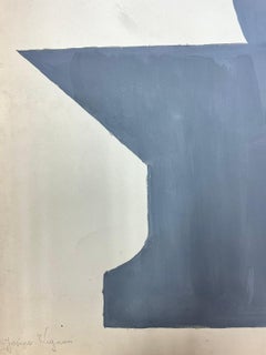 Illustrazione francese di metà secolo di uno schizzo astratto grigio di utensili da ferramenta