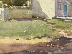 English Country House Landscape British Mid 20th Century Impressionist Painting