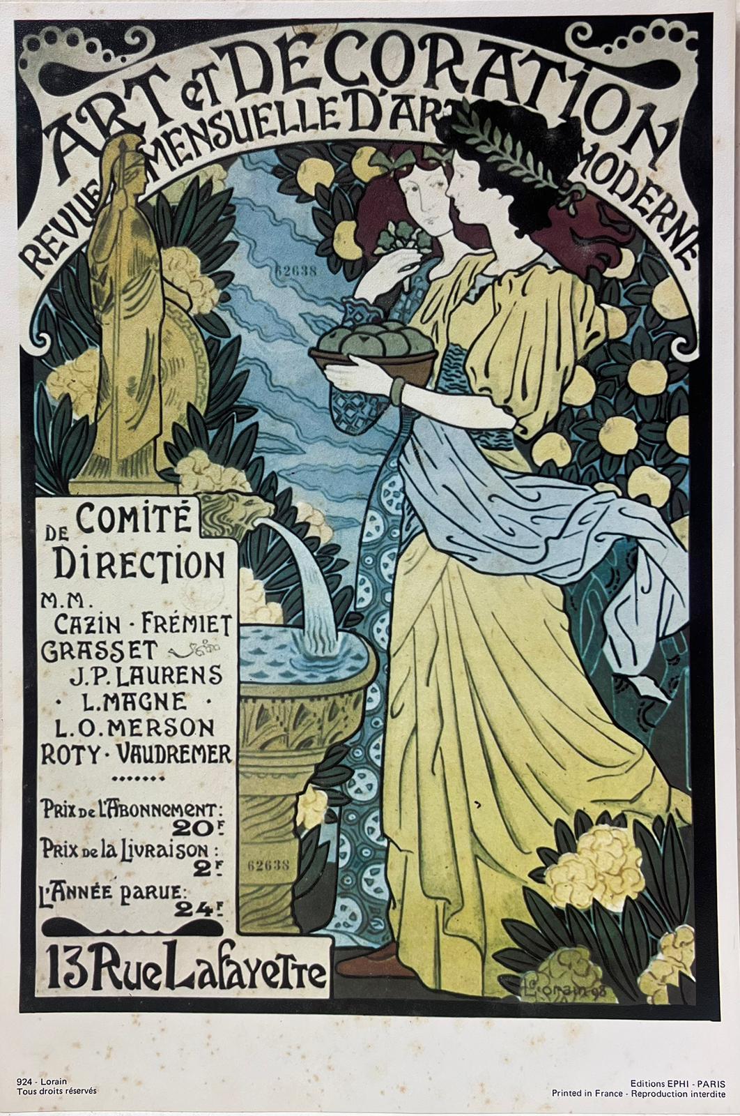 Art Deco French Poster Color Print 1