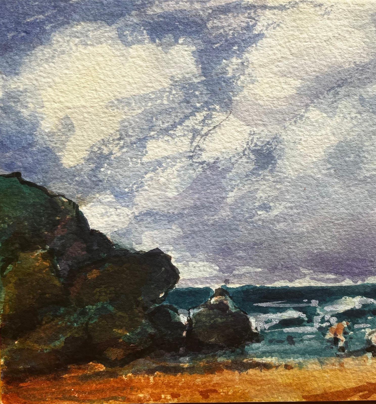 “Holiday Makers Enjoying a Day at the Sea