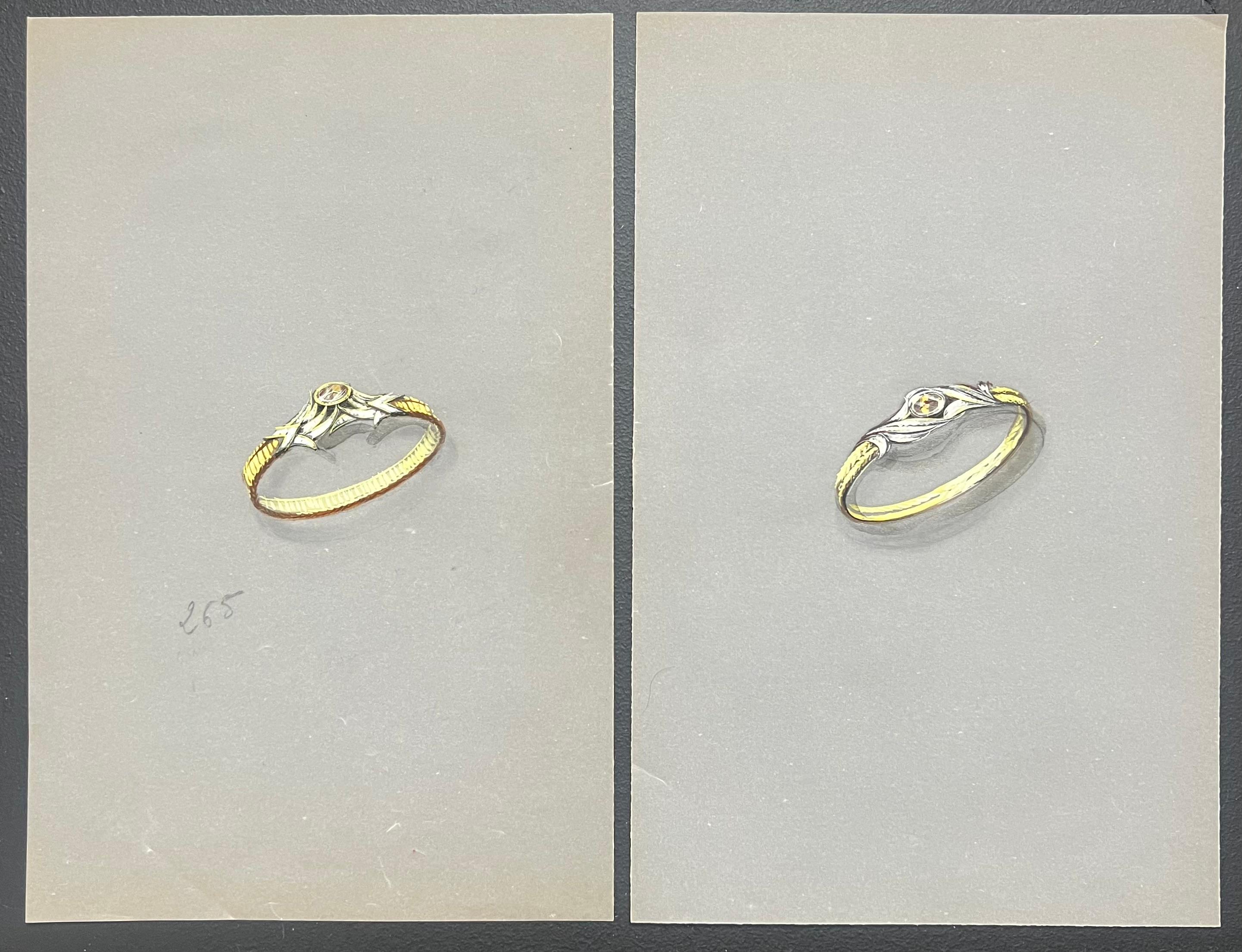 Gioielli d'epoca parigini originali di Van Cleef & Boucheron - Art di Paul Touzet 