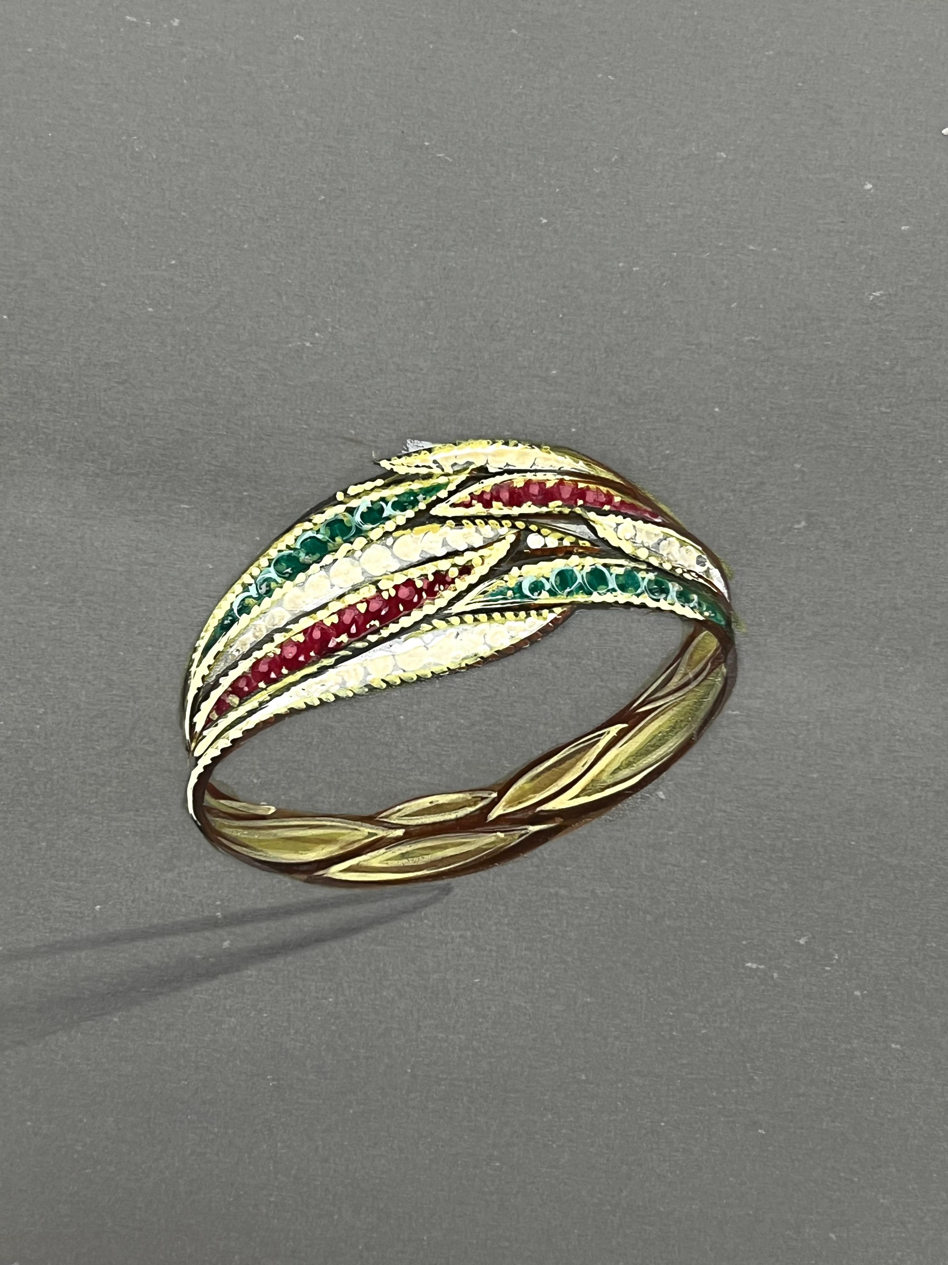 Original Pariser Vintage-Schmuckdesign-Kunst von Van Cleef & Boucheron, Designer