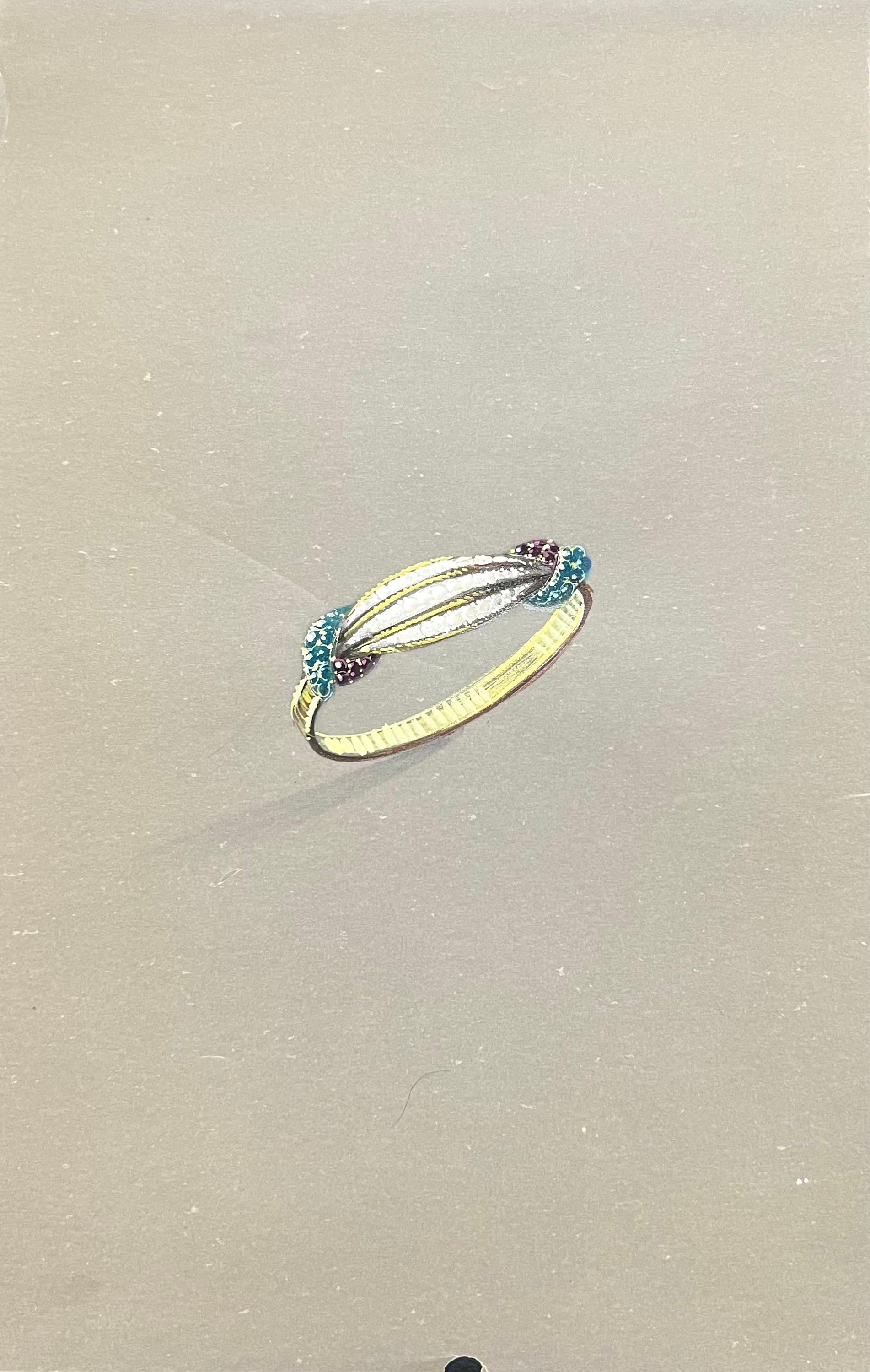 Gioielli d'epoca parigini originali di Van Cleef & Boucheron - Painting di Paul Touzet 