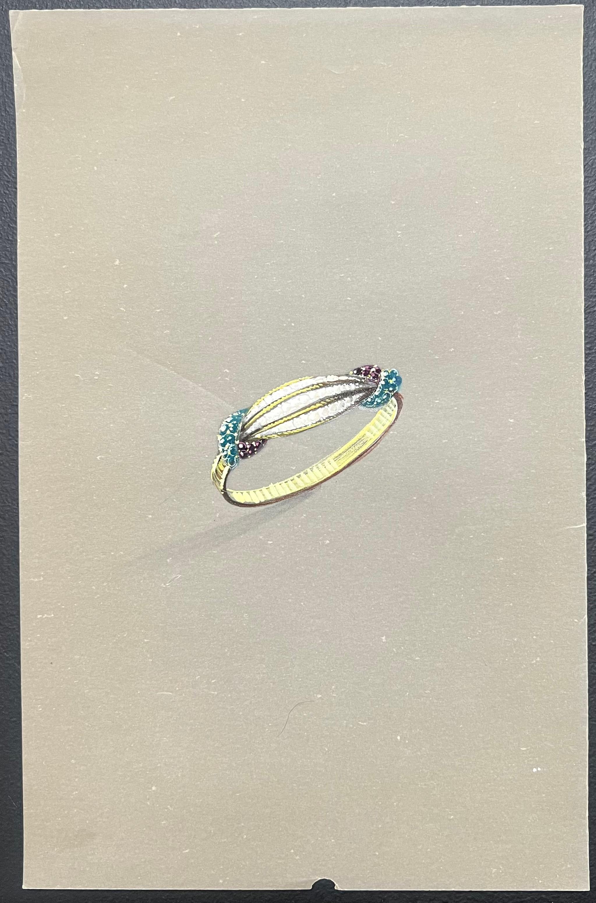 Gioielli d'epoca parigini originali di Van Cleef & Boucheron - Painting Scuola francese di Paul Touzet 