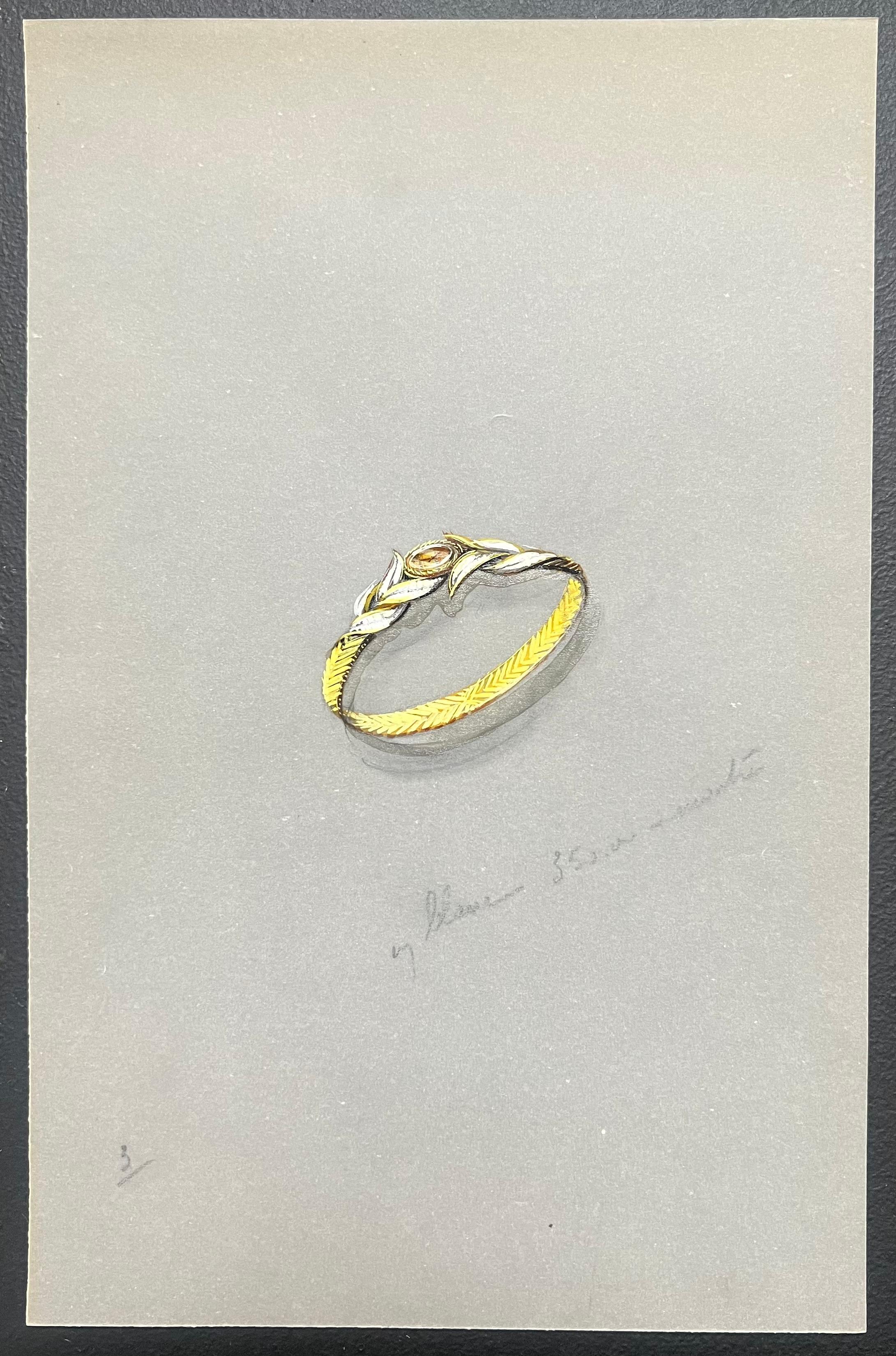Gioielli d'epoca parigini originali di Van Cleef & Boucheron - Painting Scuola francese di Paul Touzet 