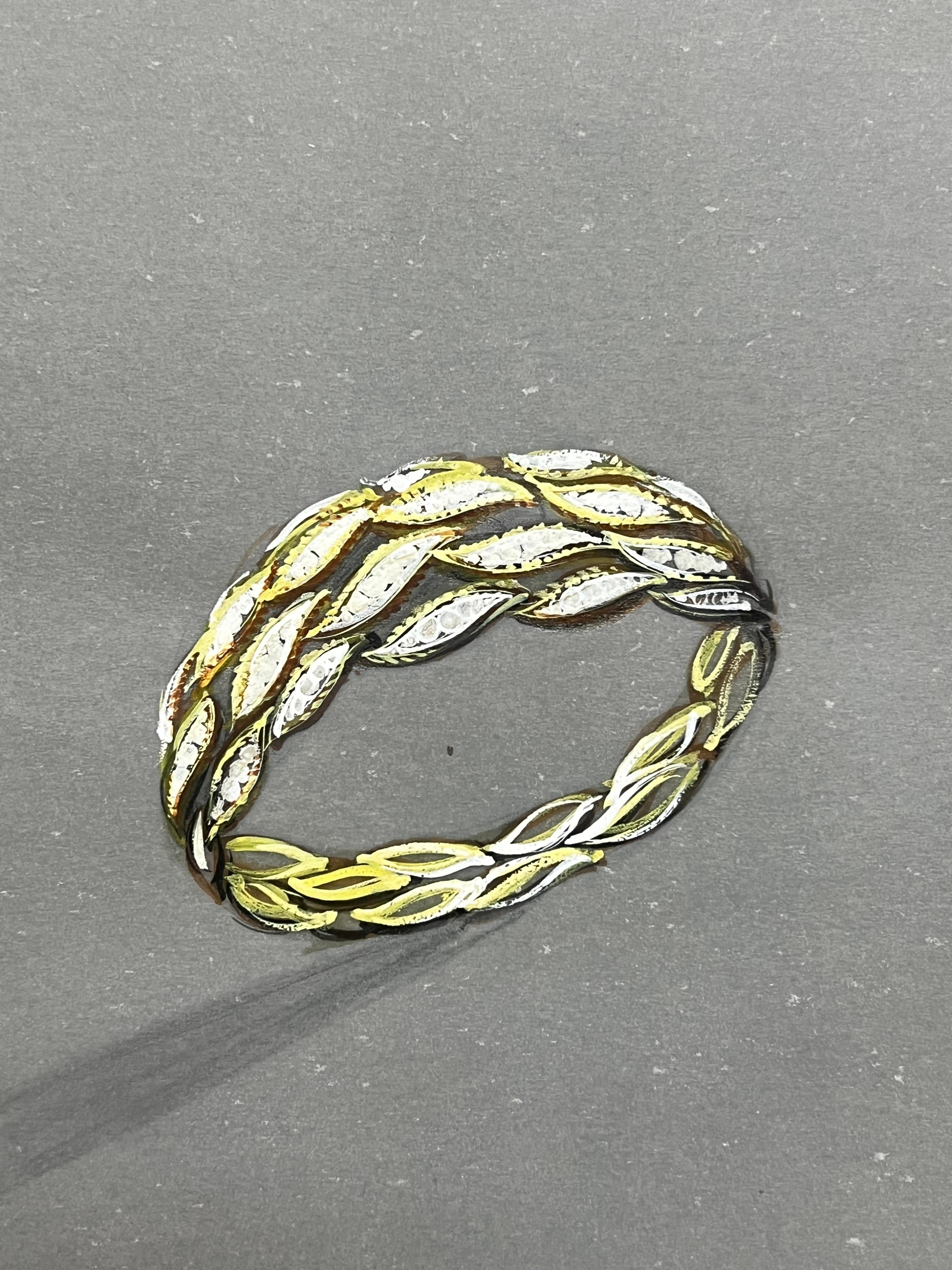 Original Parisian Vintage Jewelry Design Art by Van Cleef & Boucheron Designer