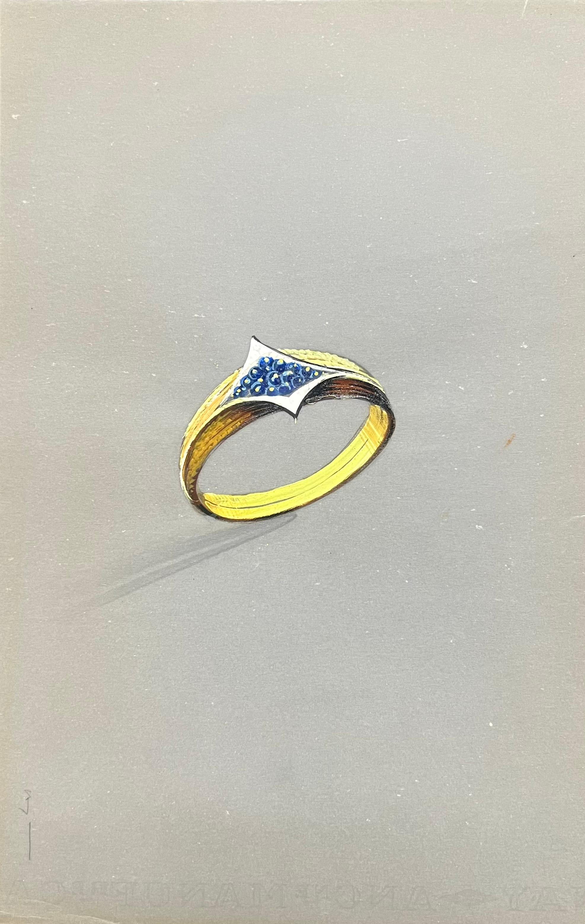 Gioielli d'epoca parigini originali di Van Cleef & Boucheron - Painting Scuola francese di Paul Touzet 