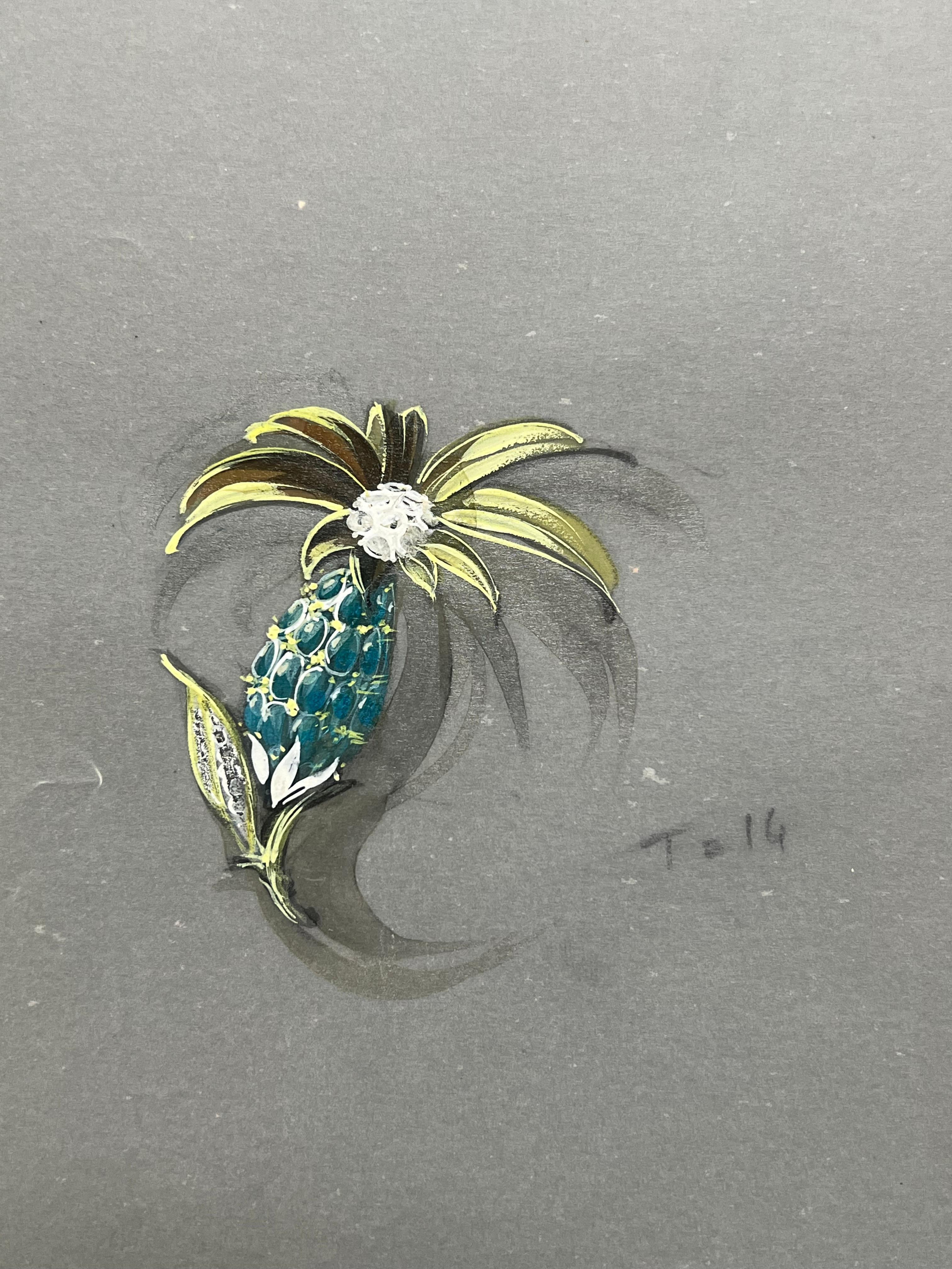 Original Pariser Vintage-Schmuckdesign-Kunst von Van Cleef & Boucheron, Designer (Französische Schule), Art, von Paul Touzet 