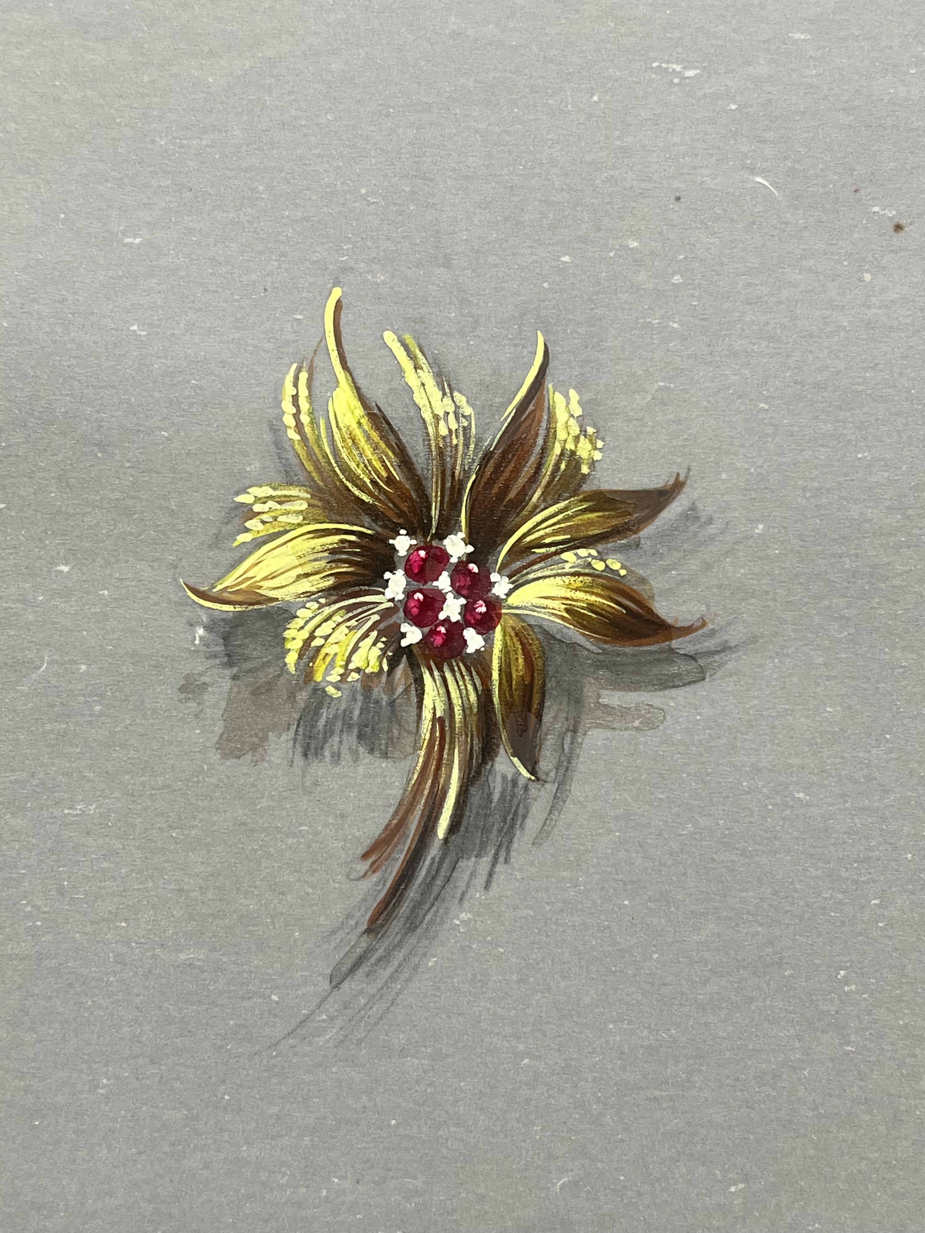 Gioielli d'epoca parigini originali di Van Cleef & Boucheron - Still-Life Grigio di Paul Touzet 