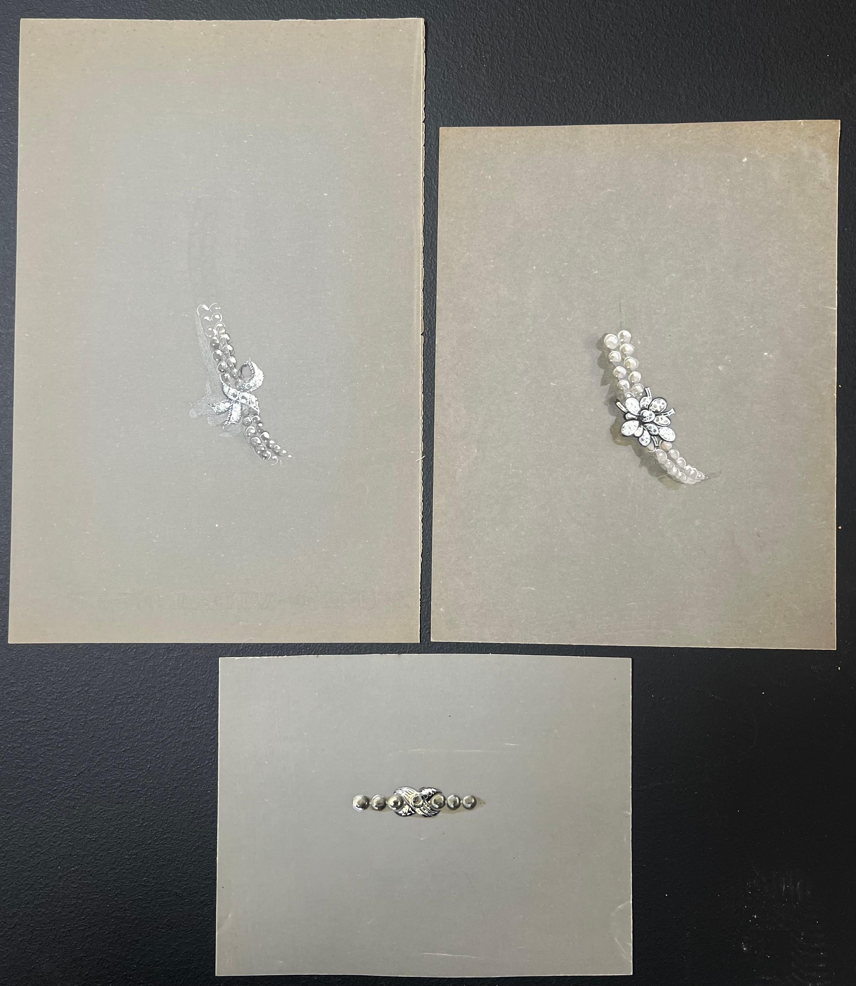 Gioielli d'epoca parigini originali di Van Cleef & Boucheron - Art di Paul Touzet 