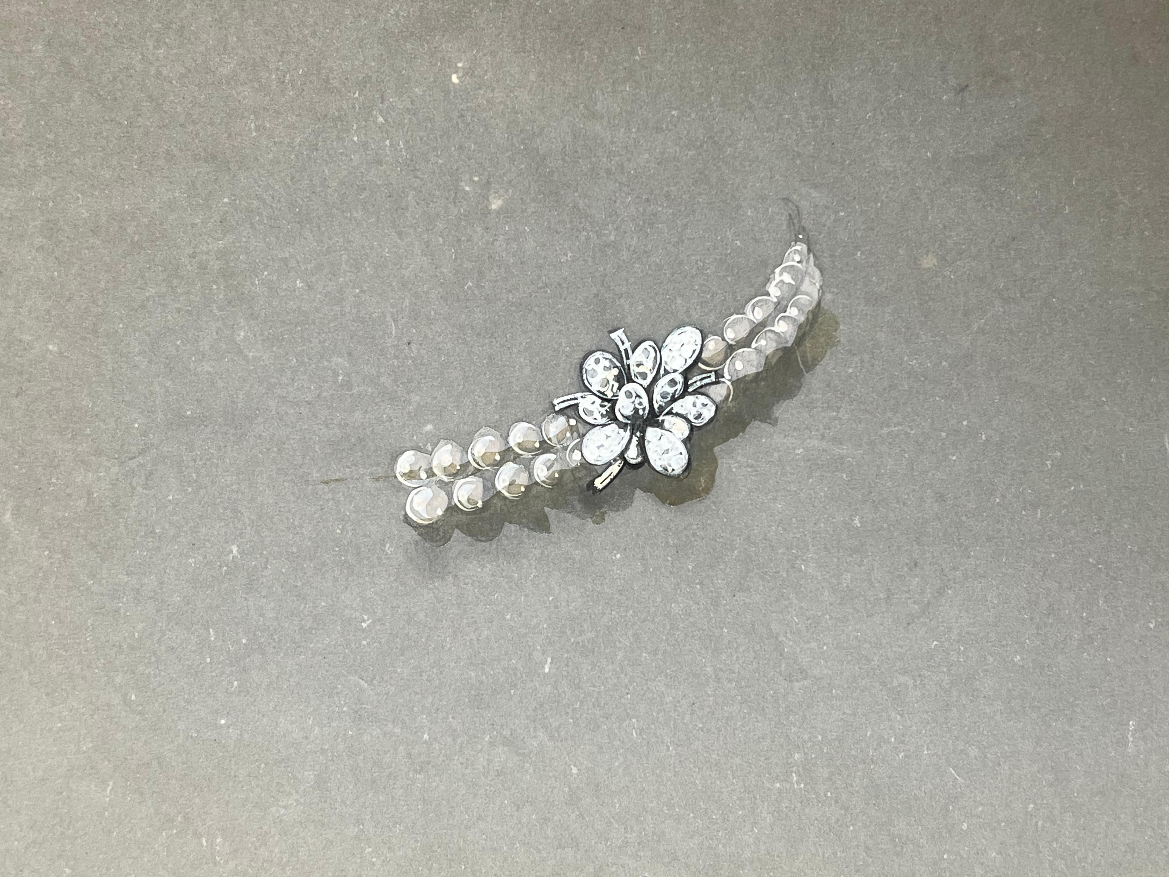 Gioielli d'epoca parigini originali di Van Cleef & Boucheron - Art Scuola francese di Paul Touzet 