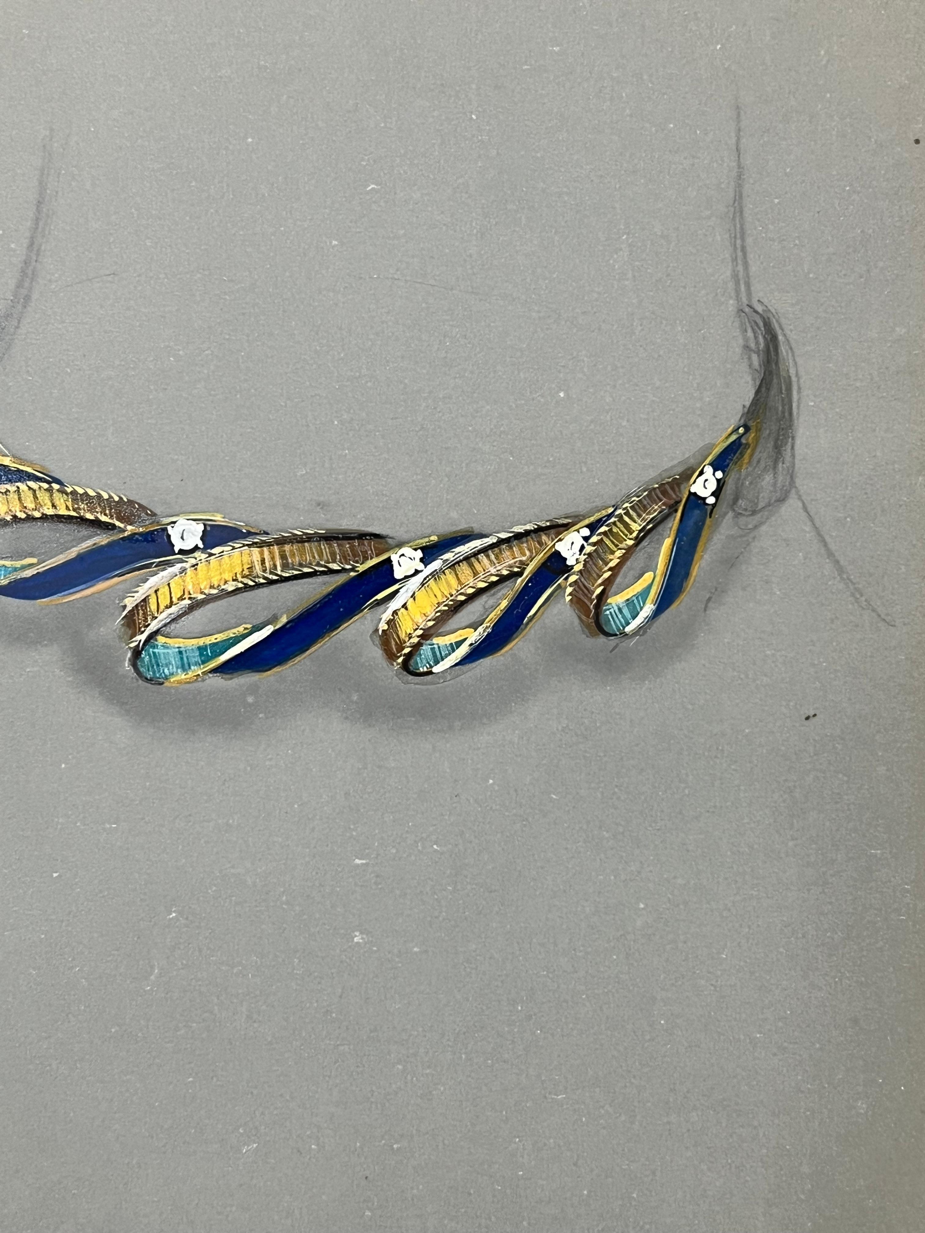 Original Pariser Vintage-Schmuckdesign-Kunst von Van Cleef & Boucheron, Designer (Französische Schule), Art, von Paul Touzet 