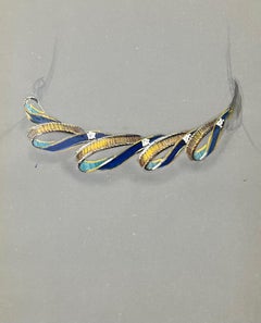 Original Parisian Vintage Jewelry Design Art by Van Cleef & Boucheron Designer