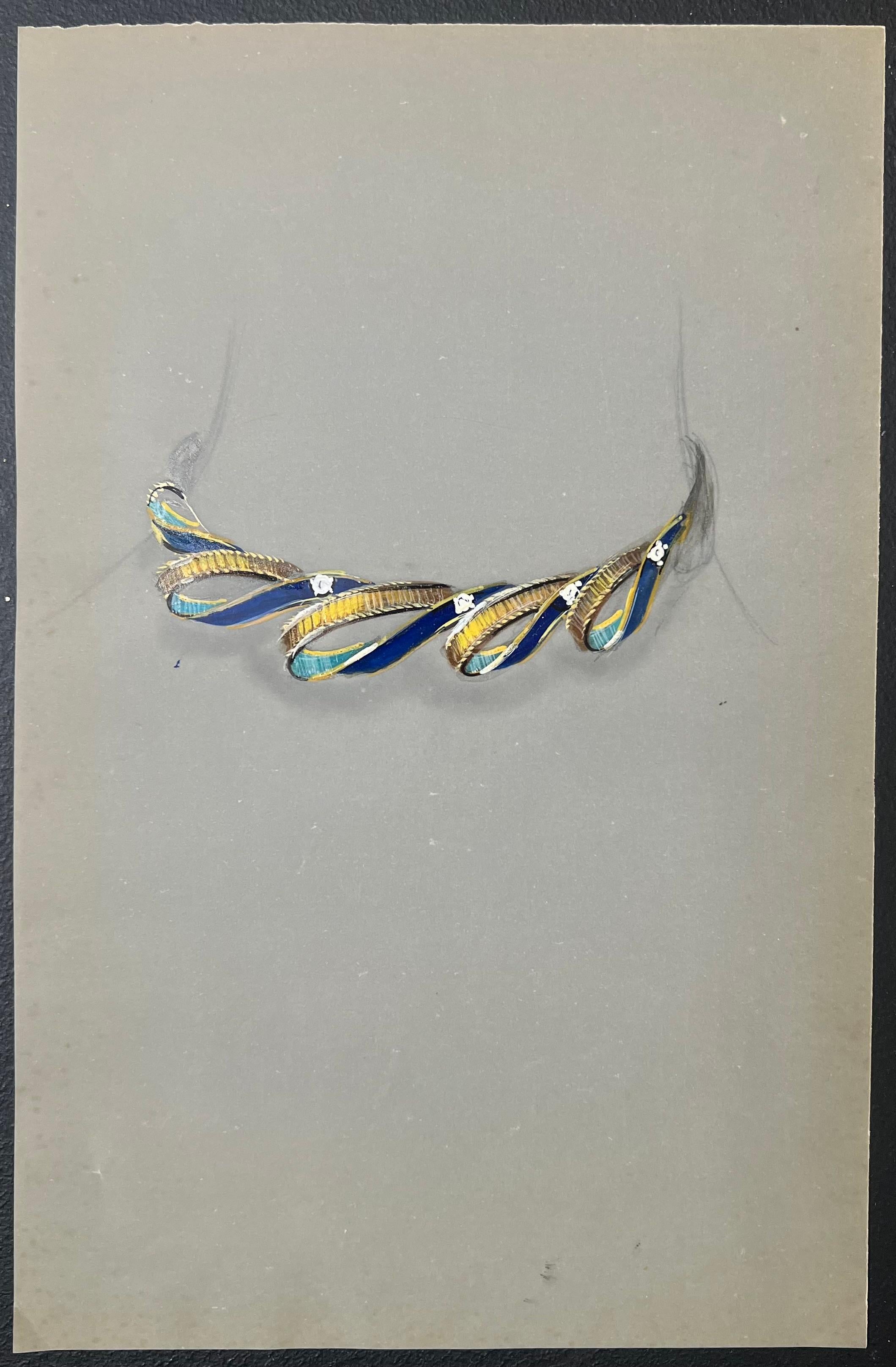 Original Pariser Vintage-Schmuckdesign-Kunst von Van Cleef & Boucheron, Designer – Art von Paul Touzet 