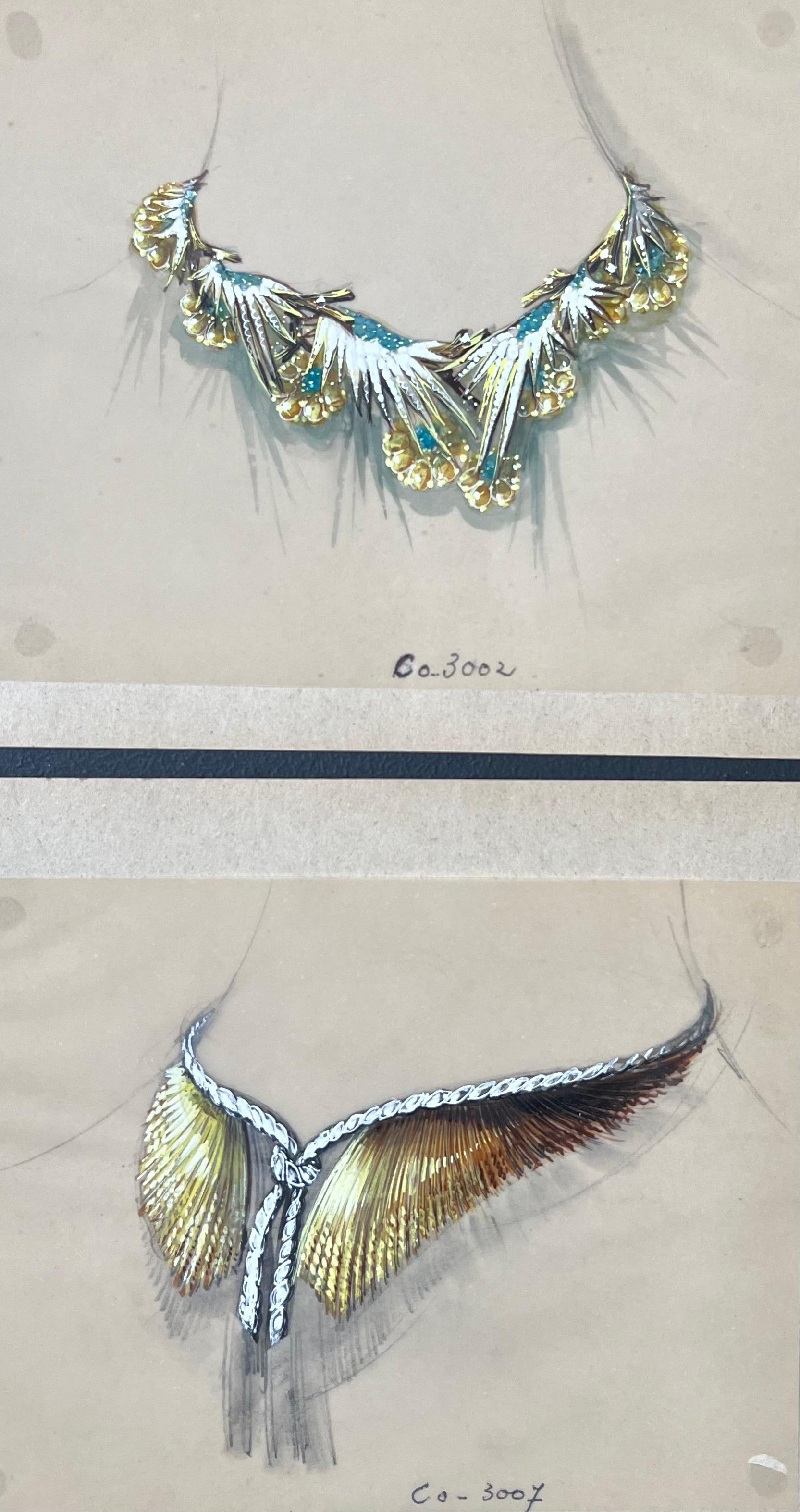 Gioielli d'epoca parigini originali di Van Cleef & Boucheron - Art Scuola francese di Paul Touzet 