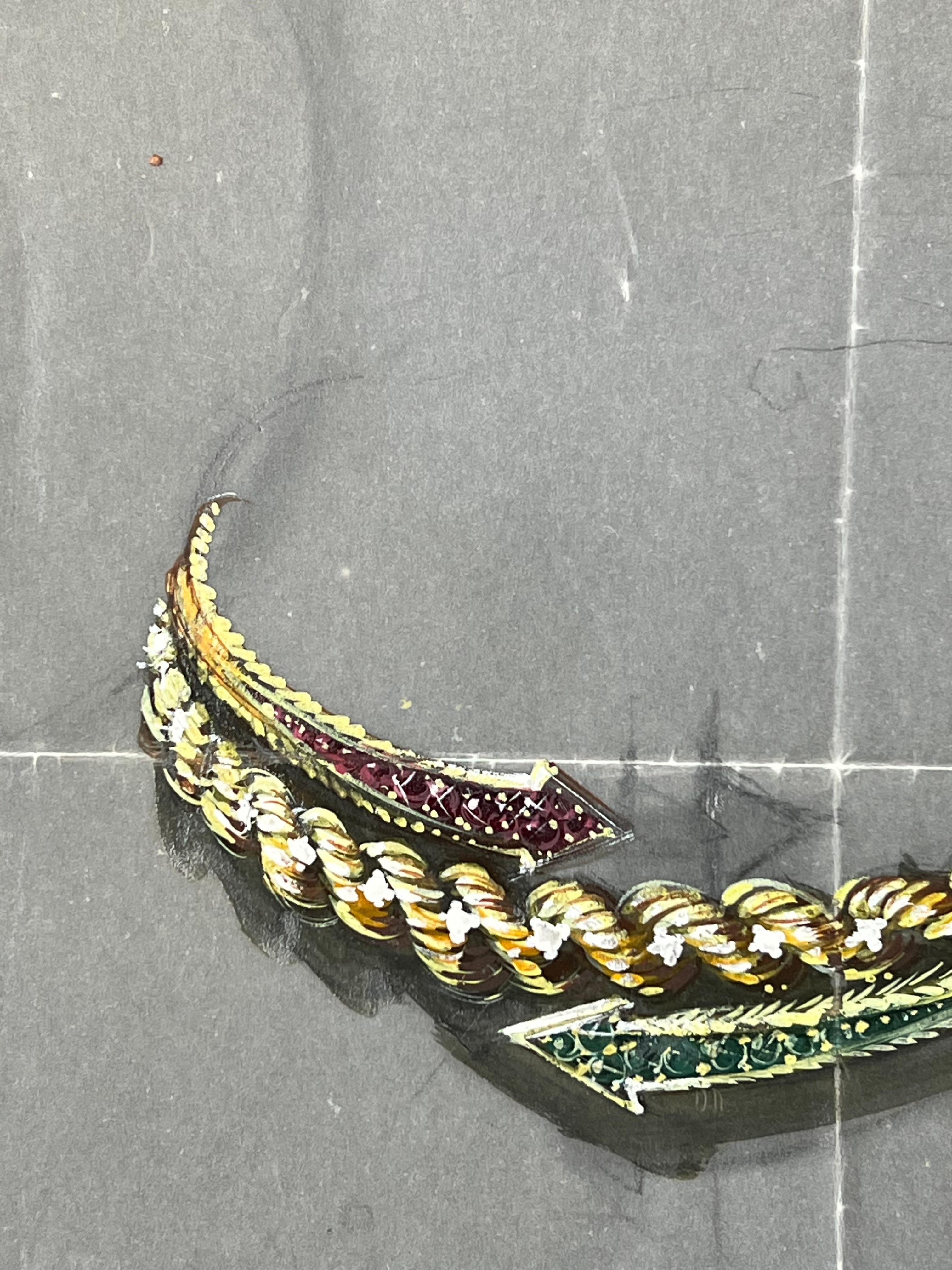 Gioielli d'epoca parigini originali di Van Cleef & Boucheron - Art Scuola francese di Paul Touzet 