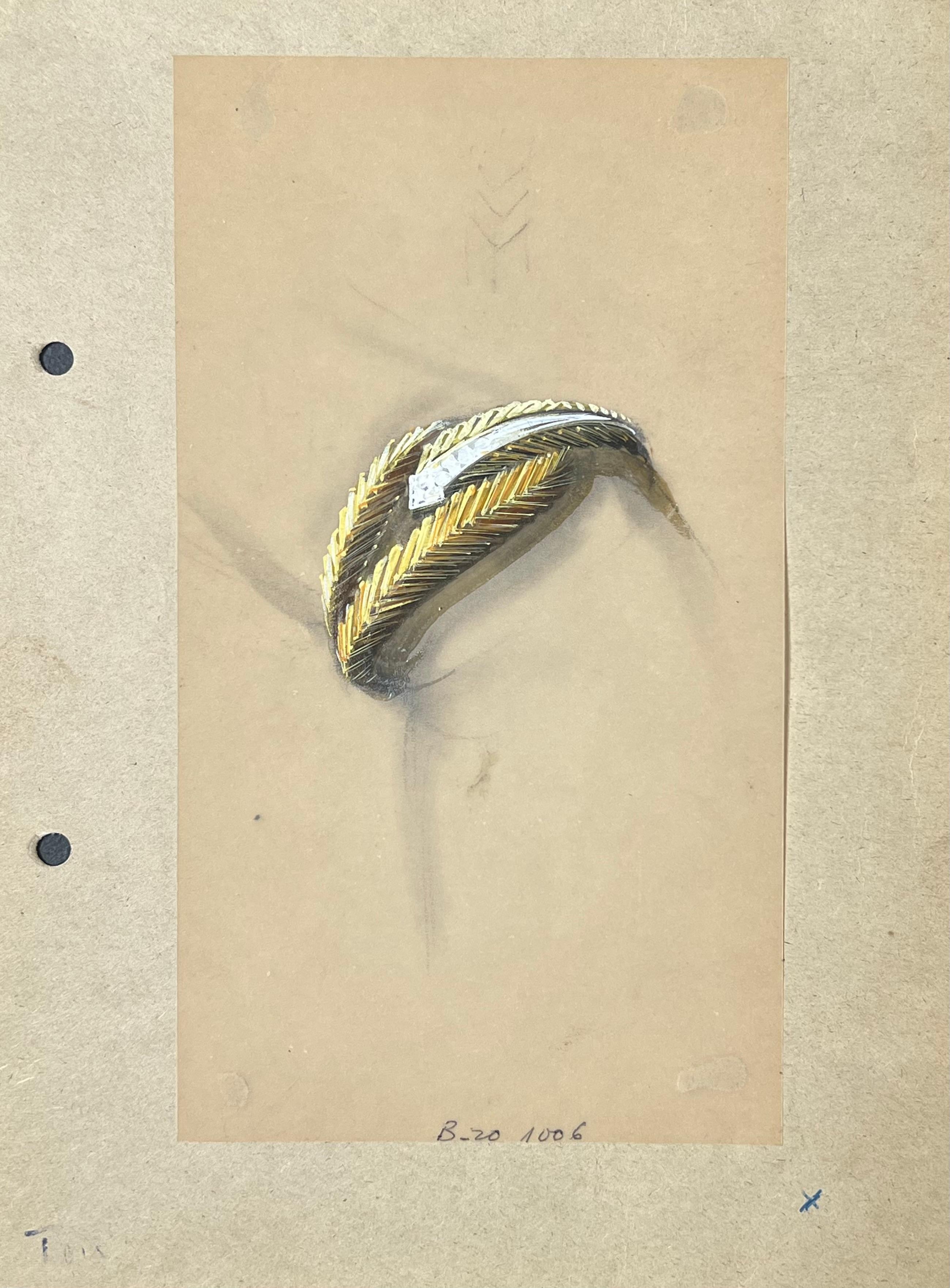 Gioielli d'epoca parigini originali di Van Cleef & Boucheron - Painting di Paul Touzet 