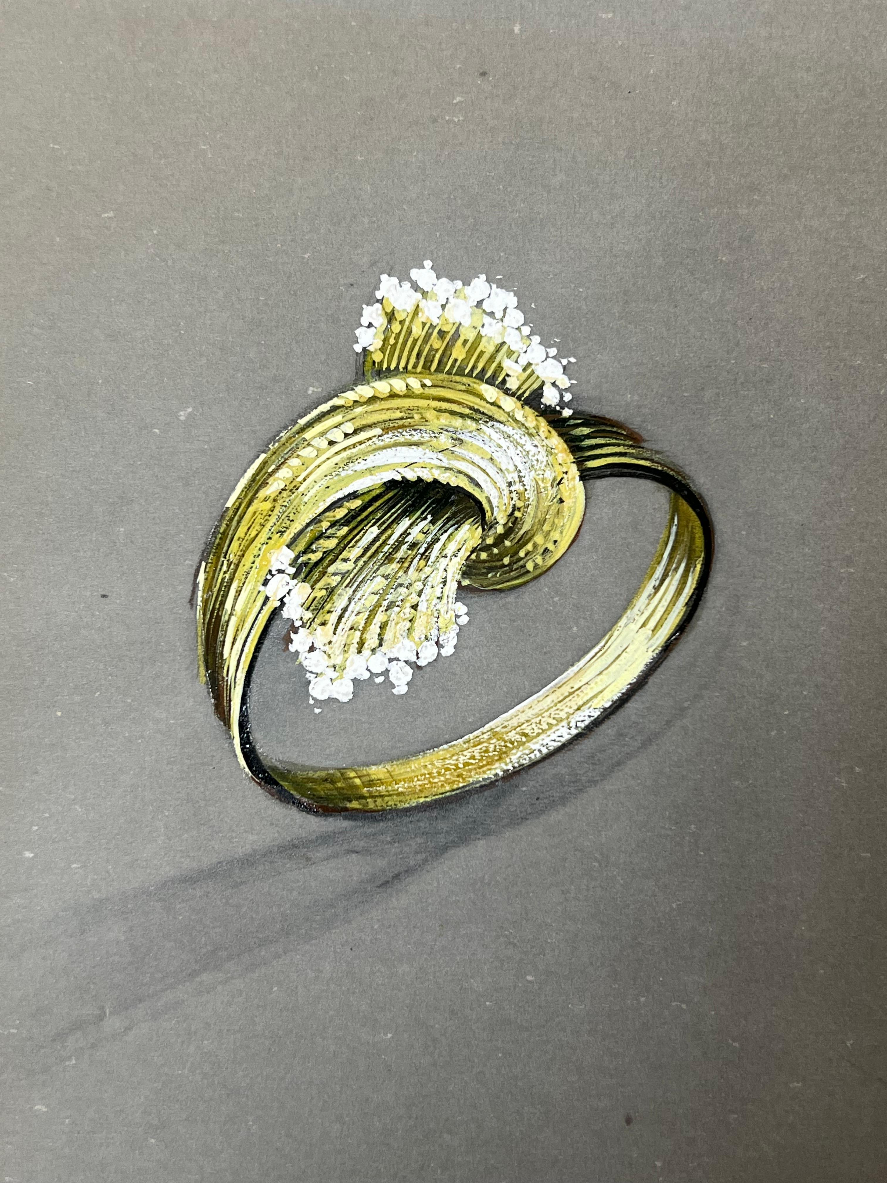Still-Life de Paul Touzet  - Diseño original parisino de joyas vintage Arte de Van Cleef & Boucheron Diseñador