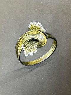 Design d'objets de joaillerie vintage parisien original par le designer Van Cleef & Boucheron