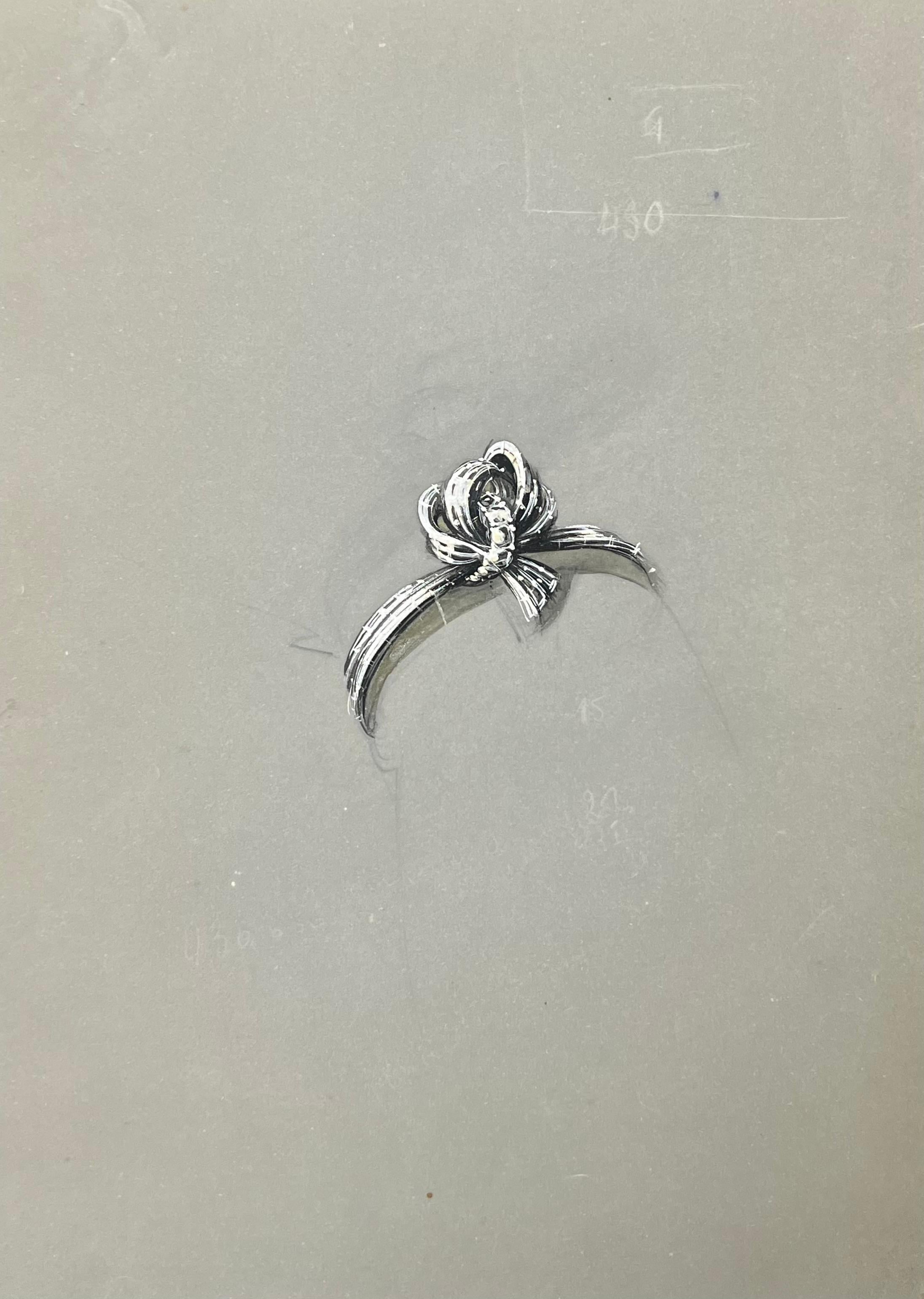 Gioielli d'epoca parigini originali di Van Cleef & Boucheron - Art di Paul Touzet 