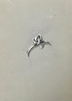 Original Parisian Vintage Jewelry Design Art by Van Cleef & Boucheron Designer