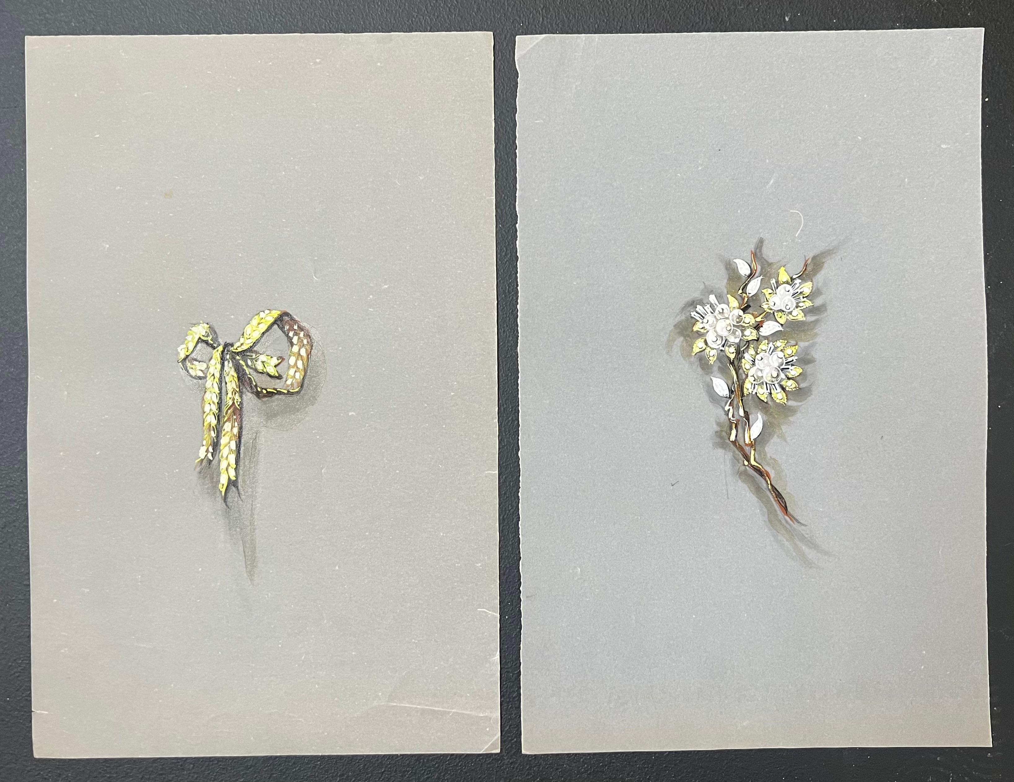 Gioielli d'epoca parigini originali di Van Cleef & Boucheron - Painting di Paul Touzet 